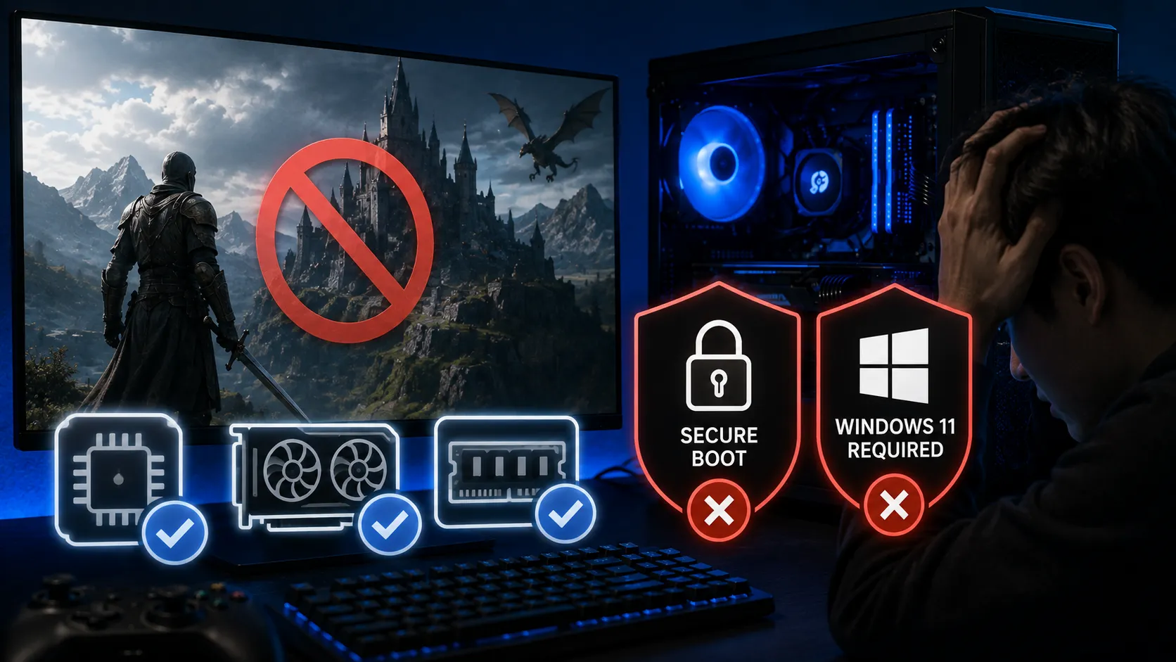性能は足りているのに遊べないゲーム|Secure BootとWindows 11必須の落とし穴【2026年8月】