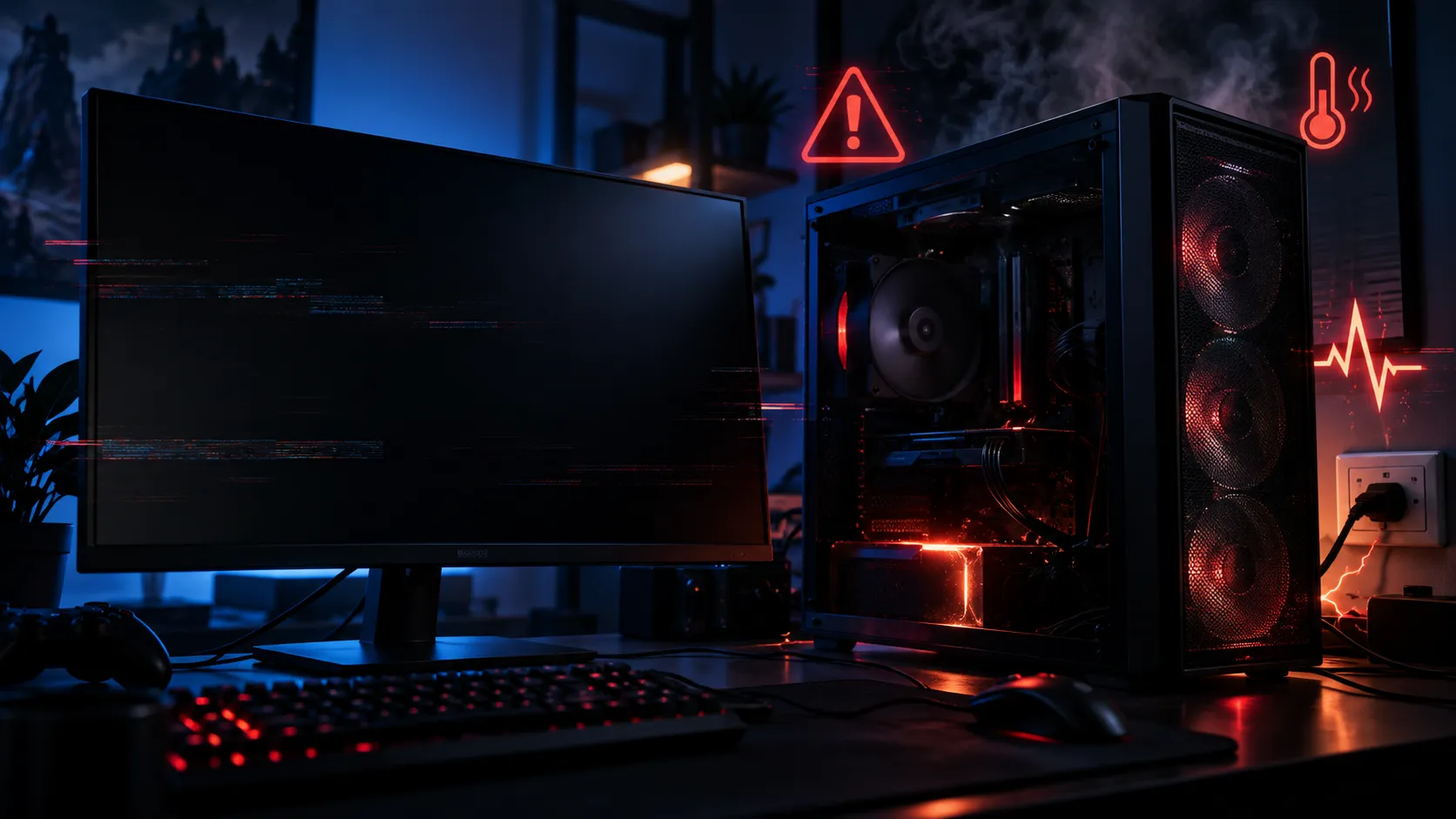 ゲーム中にPCの電源が落ちる・再起動する原因｜ブルースクリーンは出ないケース【2026年9月】