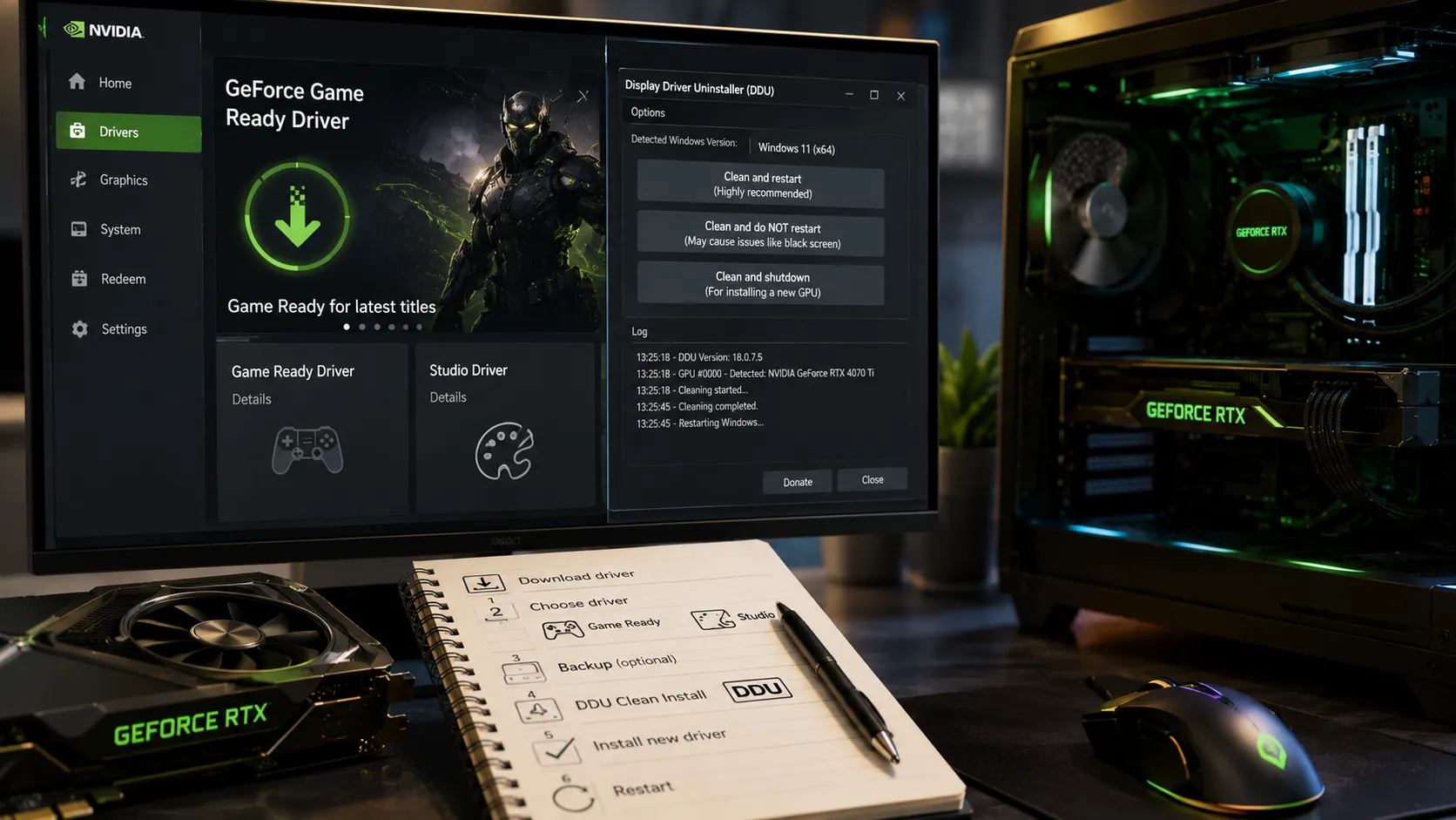 GPUドライバーは頻繁に更新すべきか Game Ready/Studioの選び方とDDU手順