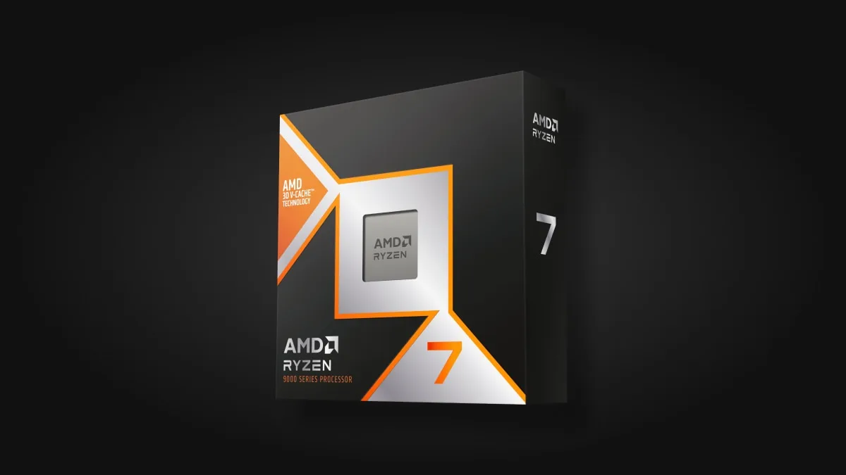 AMD Ryzen 7 9800X3Dのパッケージ